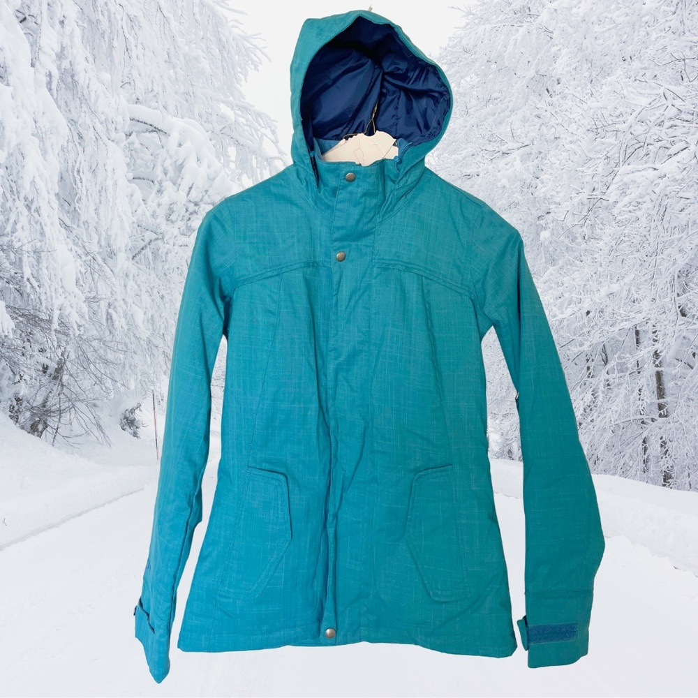 Burton DryRide Women’s Snowboarding Jacket XS — Teal — Waterproof Insulated